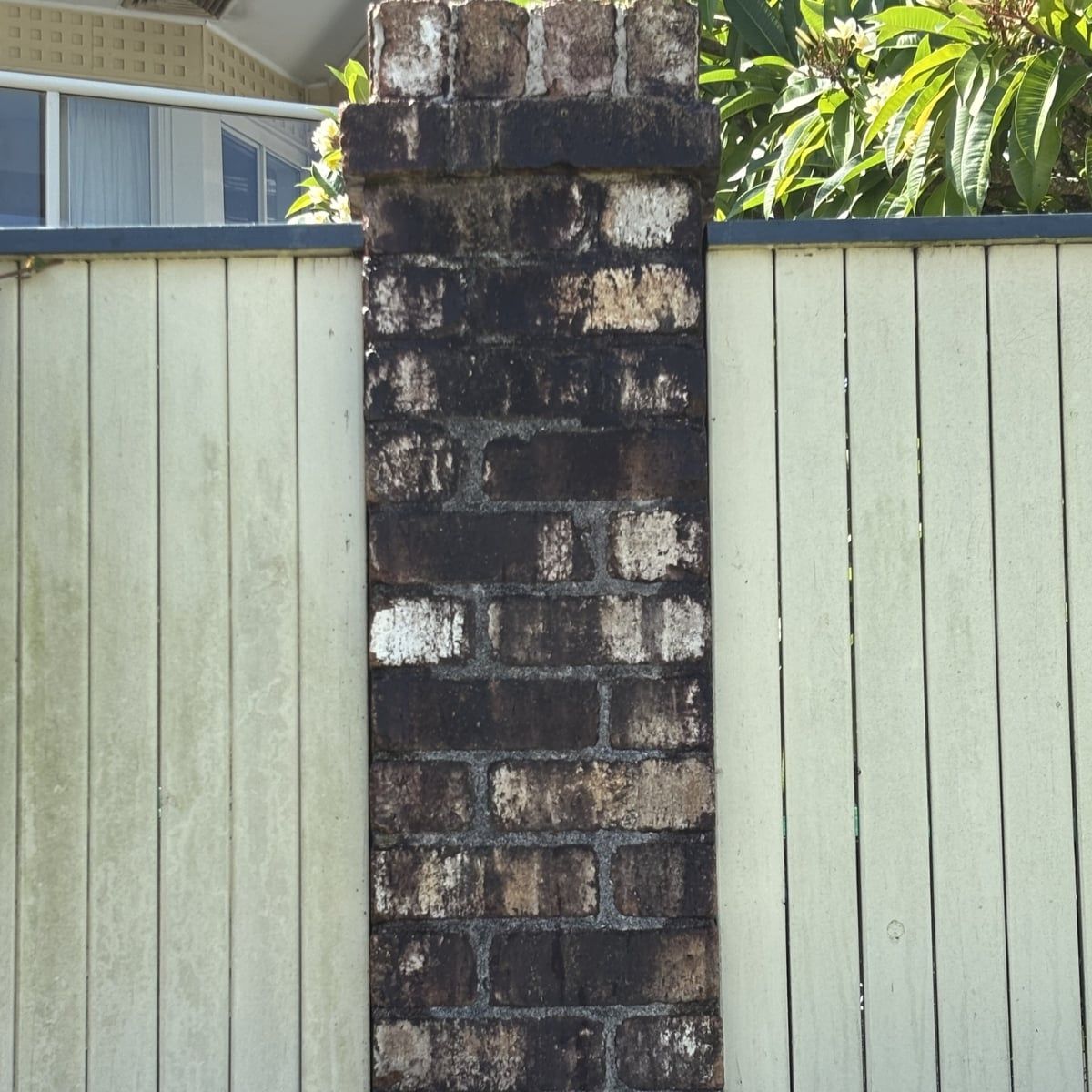 Brick Fence before