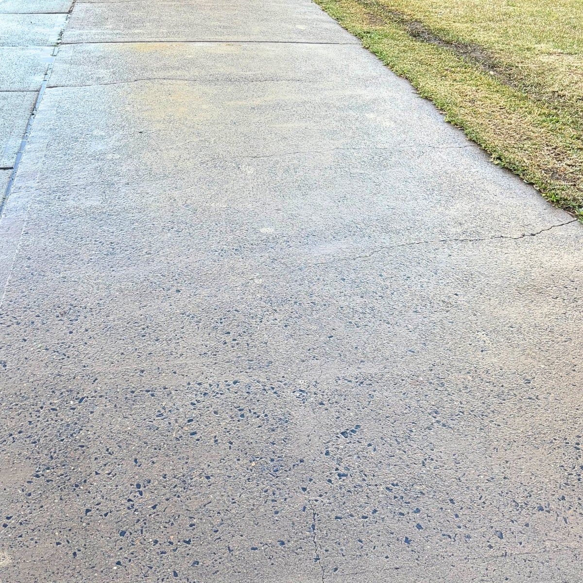 Shared concrete pathways after
