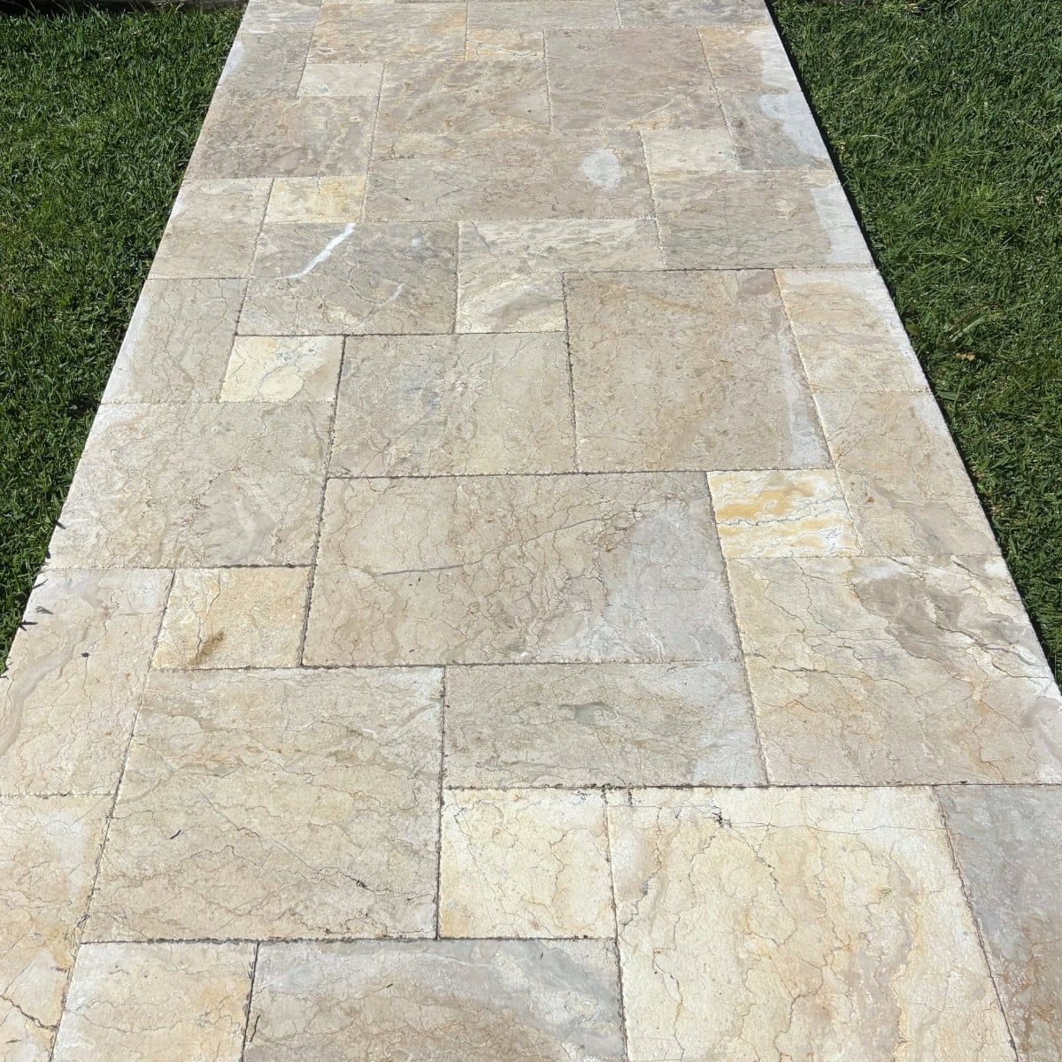 Common walkway pavers after
