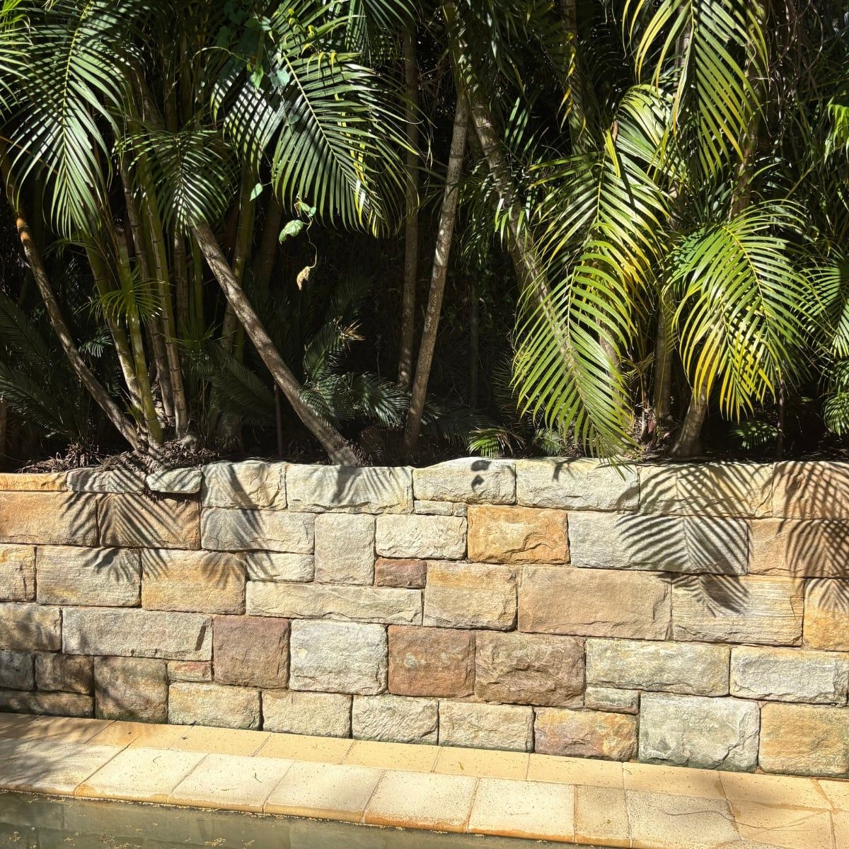 Sandstone Wall after cleaning