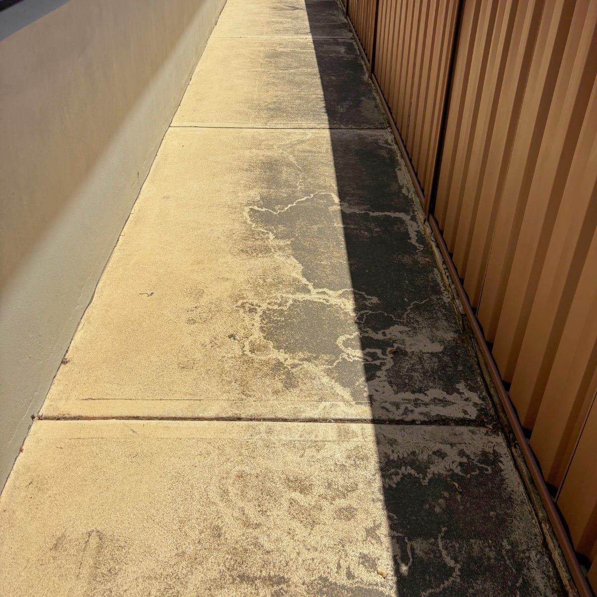 Side Path before cleaning